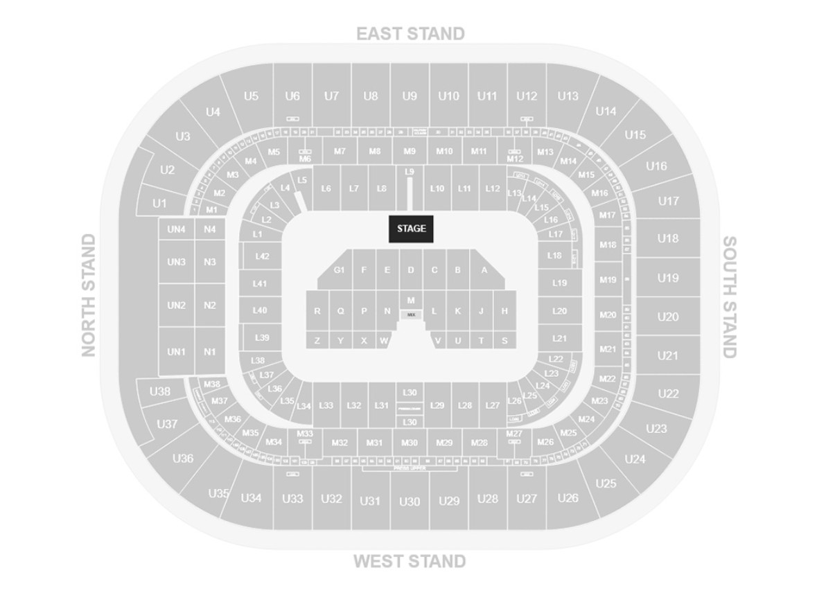 Principality Stadium Cardiff - Seated - Andrea Bocelli 2027